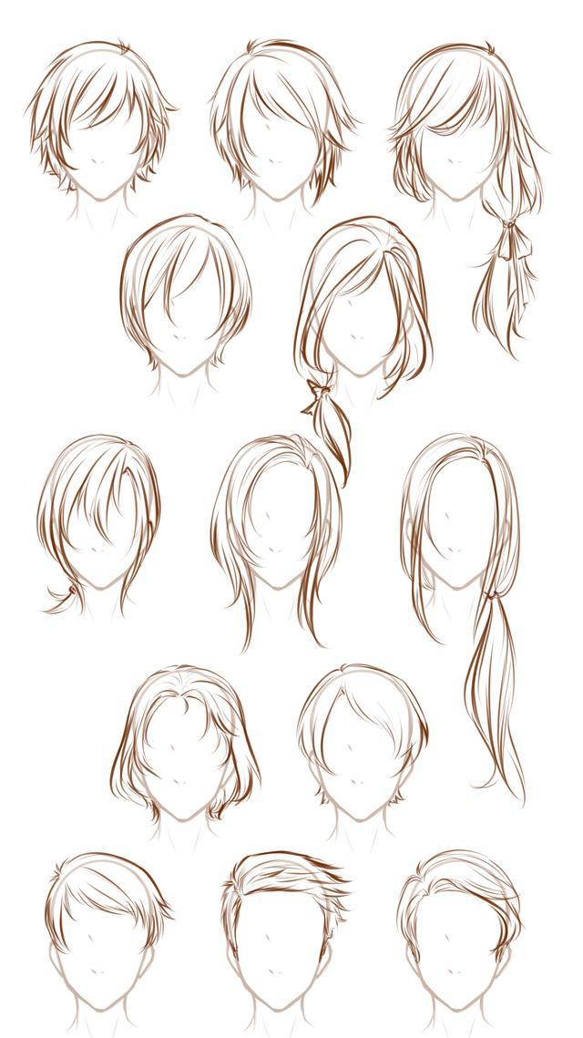 動漫女性人物100種發(fā)型設(shè)計(jì)素材 創(chuàng)意與藝術(shù)的完美融合